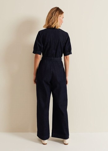 Phase Eight Florisa Denim Jumpsuit Wash Australia | IF0498251